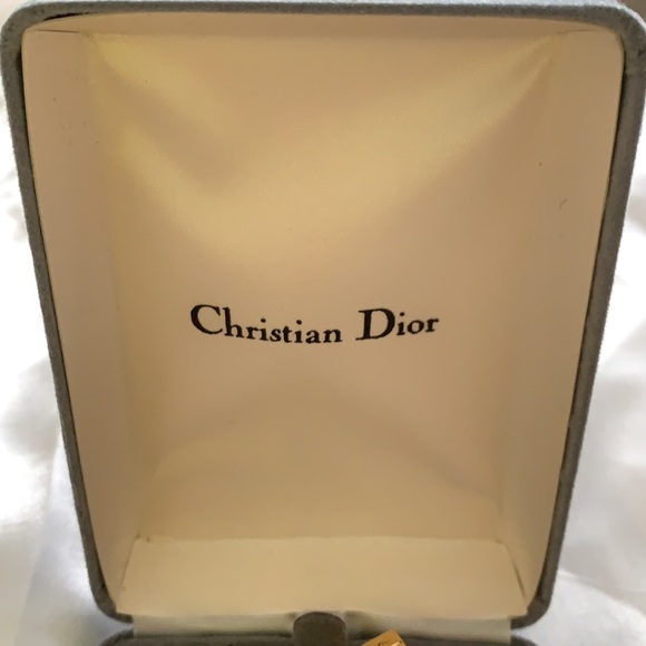 Christian Dior gold Rare Vintage Metal Keychain/ tie/ Money Clip Cash Set - Picture 3 of 9